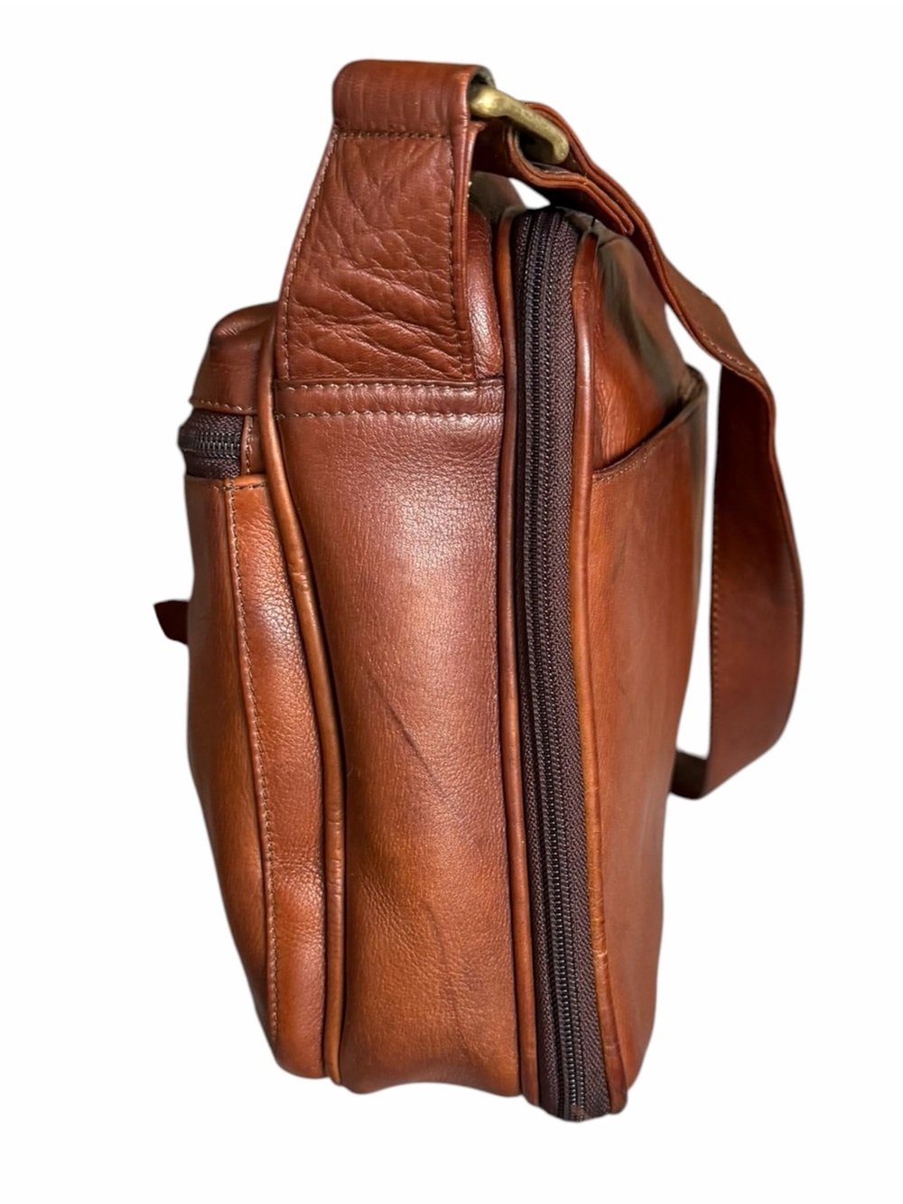 Frye Vintage Work Bag Leather Crossbody Messenger Bag - Picture 4 of 10